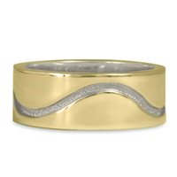 River Wedding Ring 8MM in Two Tone