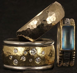 Handmade designer rings by Reflective Jewelry