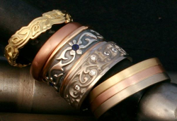 handmade wedding rings by Reflective Jewelry