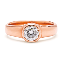 Aces Engagement Ring in 14K Rose Gold