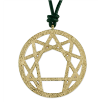 Annagram Pendant in 14K Yellow Gold
