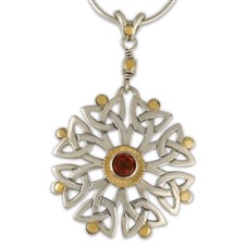 Arbor Dangle Pendant in Garnet