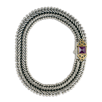 Aria Square Bracelet in Amethyst