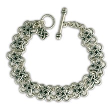Asteria Link Bracelet in Sterling Silver