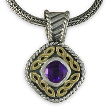 Athena Pendant in Amethyst