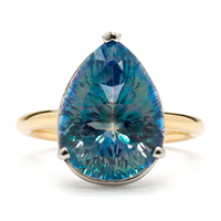 Aurora Borealis Ring in Two Tone