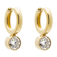 Aurora Earrings with Gems in Moissanite