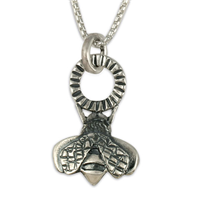 Bee Pendant in Sterling Silver