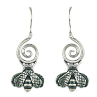 Bee Symphony Earrings in Sterling Silver