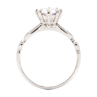 Bijou Engagement Ring in 14K White Gold