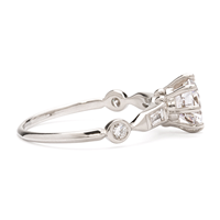Bijou Engagement Ring in 14K White Gold