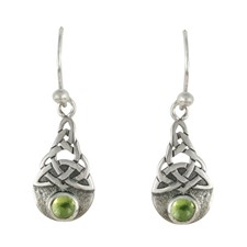 Blue Moon Earrings in Peridot