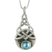 Blue Moon Pendant in Swiss Blue Topaz