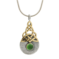 Blue Moon Two Tone Pendant in Peridot