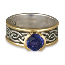 Bordered Laura Engagement Ring in Sapphire