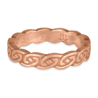 Borderless Petra Wedding Ring in 14K Rose Gold