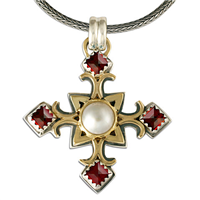 Byzantium Pendant in Garnet