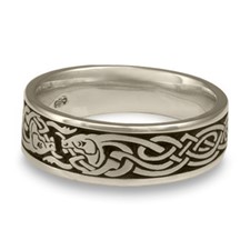 Celtic Hunt Wedding Ring in Stainless Steel