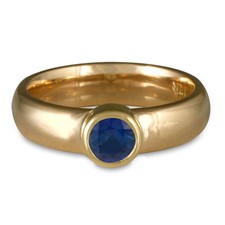 Classic Comfort Fit Engagement Ring in Sri Lankan Sapphire