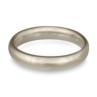 Classic Comfort Fit Wedding Ring 4mm in 14K White Gold