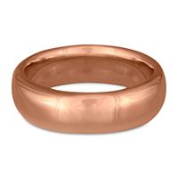 Classic Comfort Fit Wedding Ring 7mm in 14K Rose Gold