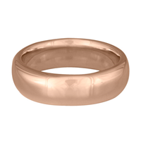 Classic Comfort Fit Wedding Ring 8mm in 14K Rose Gold
