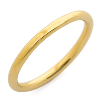 Classic Domed Comfort Fit Wedding Ring 2mm in 14K Yellow Gold