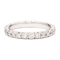 Classic Eternity Band in 14K White Gold
