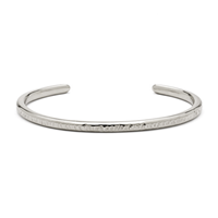 Cuff Bangle Bracelet in 14K White Gold