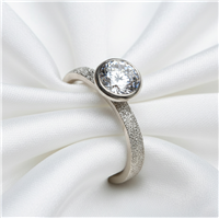 Deborah s Iberia Solitaire Engagement Ring in Lab Grown Diamond