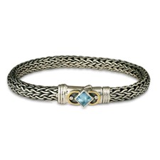 Deco Bracelet in Swiss Blue Topaz