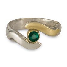 Donegal Eye Engagement Ring in Emerald