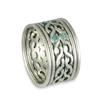 Double Rope Ring in 14K White Gold