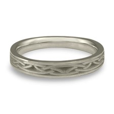 Extra Narrow Celtic Arches Wedding Ring in Stainless Steel