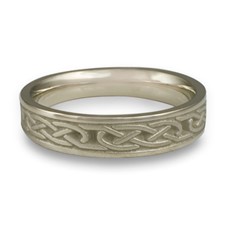 Extra Narrow Love Knot Wedding Ring in Stainless Steel