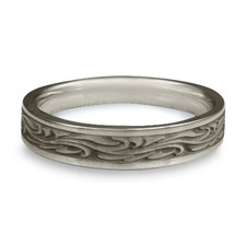 Extra Narrow Starry Night Wedding Ring in Stainless Steel