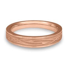 Extra Narrow Yin Yang Wedding Ring in 14K Rose Gold