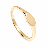 Familia Signet Ring in 14K Yellow Gold