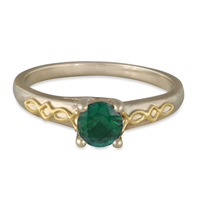 Felicity Solitaire Engagement Ring in Emerald