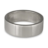 Flat Comfort Fit Wedding Ring 8mm in Platinum