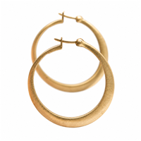 Hoop Earrings 30mm 14KY Fairtrade in 14K Yellow Gold