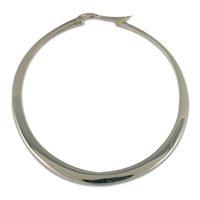 Hoop Earrings 45mm in Sterling Silver