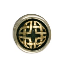 Interlace Button Cover in Two Tone