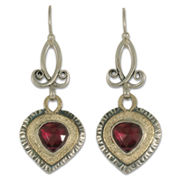 Isabella Earrings in Garnet