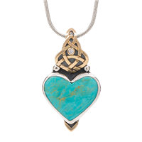 Kalisi Heart Pendant in Two Tone