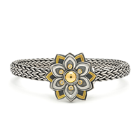 Kamala Bracelet With Diamonds in Two Tone