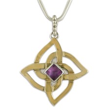 Karasel Pendant with Gem in Amethyst