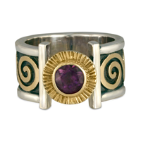 Keltie Open Ring in Amethyst