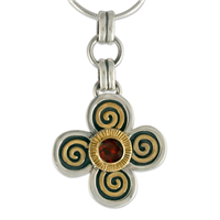 Keltie Pendant in Garnet