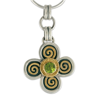 Keltie Pendant in Peridot